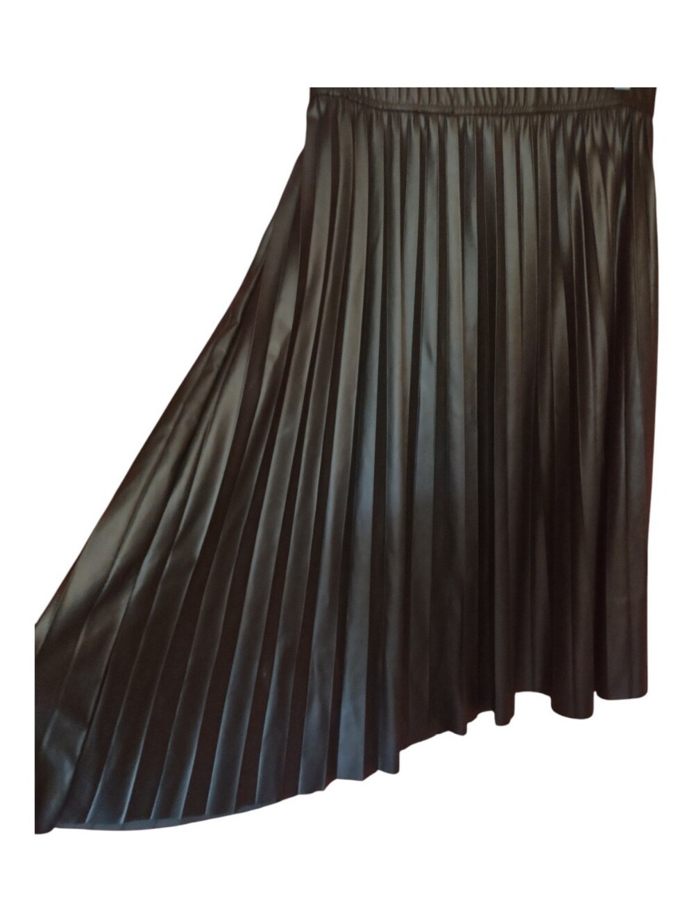 Sanctuary Vegan Leather Pleated Skirt / Medium